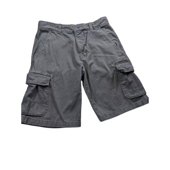 Ocean Pacific OP Mens 34 Cargo Shorts Utility Pockets Checkered Grid Pattern - Picture 15 of 15